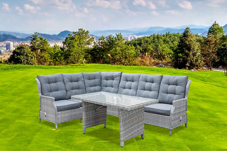 Bộ bàn ăn Sofa góc ngả 5 CÁI
