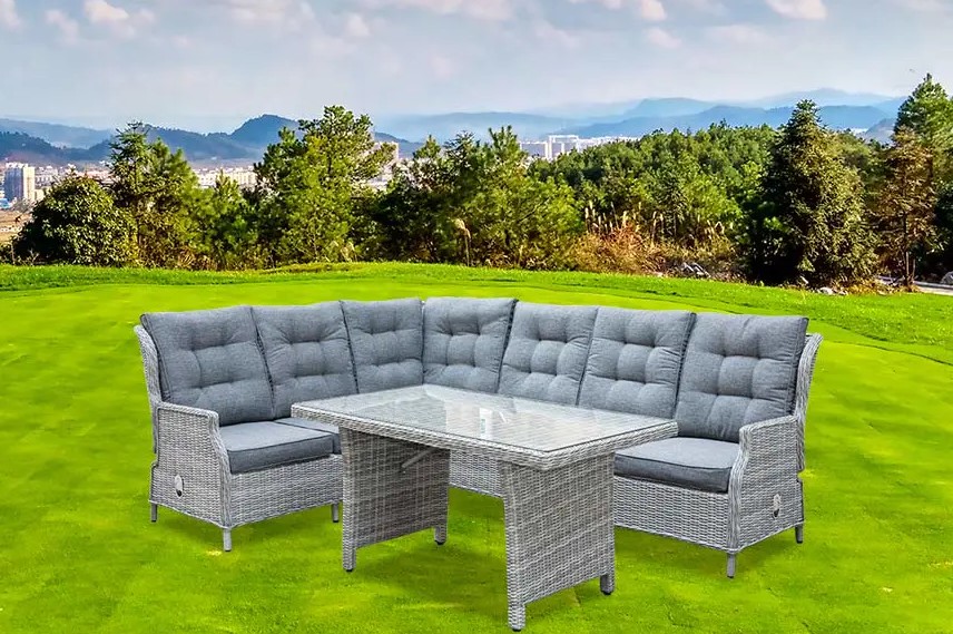 Nâng cao cuộc sống ngoài trời của bạn: Lợi ích của Bộ bàn ăn Sofa góc ngả 5 CÁI