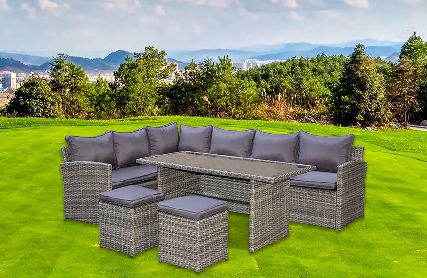 Niềm vui hiện đại: Bộ bàn ăn Sofa góc 5 món