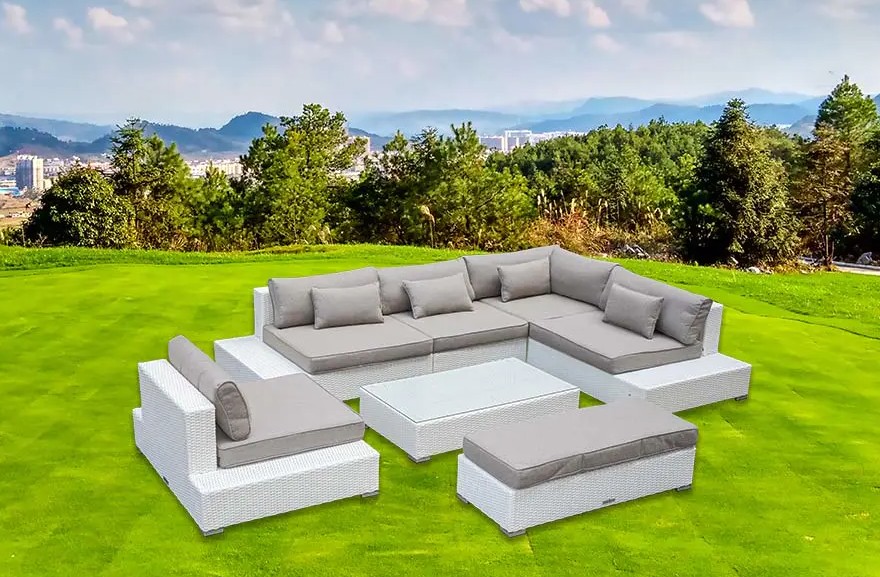 Sự tiện nghi bên bờ sông được định nghĩa lại: Tính linh hoạt của Bộ ghế sofa bơi 7 món